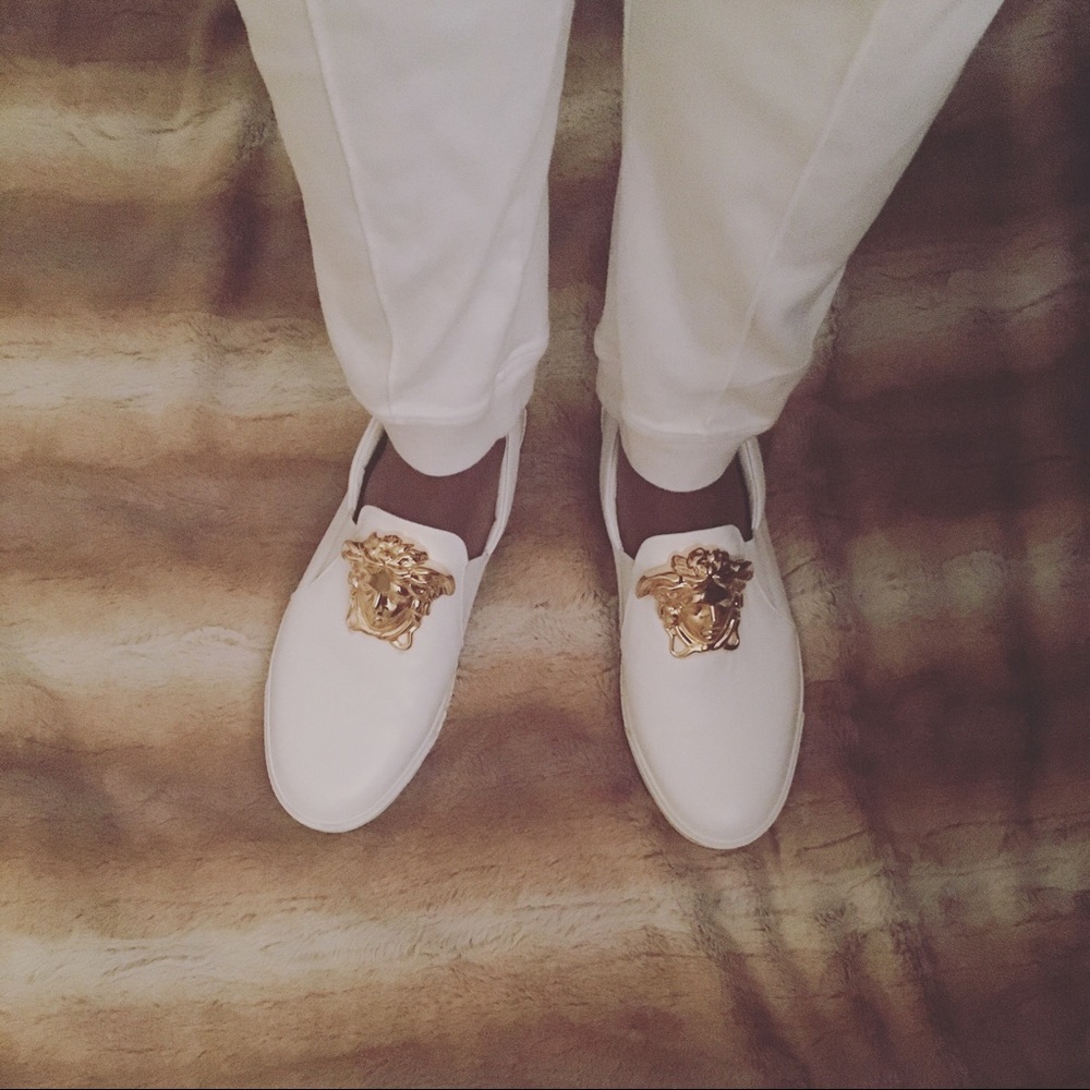 Versace slip ons